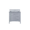 James Martin Palisades 36" Single Vanity Silver Gray with 3 cm Galala Beige Top 527-V36-SL-3OGLB