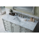 James Martin Brittany 60" Urban Gray Single Vanity with 3 cm Carrara Marble Top 650-V60S-UGR-3CAR