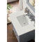 James Martin Palisades 30" Single Vanity Silver Gray with 3 cm Classic White Quartz Top 527-V30-SL-3CLW