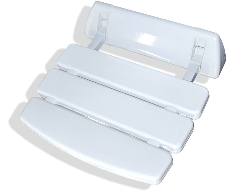 SteamSpa Wall Mounted Shower Seat in White