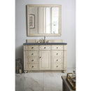 James Martin Bristol 48" Single Vanity Vintage Vanilla with 3 cm Charcoal Soapstone Quartz Top 157-V48-VV-3CSP