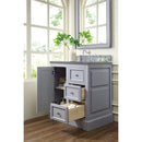 James Martin De Soto 30" Single Vanity Silver Gray with 3 cm Gray Expo Quartz Top 825-V30-SL-3GEX