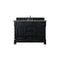 James Martin Brookfield 60" Antique Black Single Vanity with 3 cm Cala Blue Quartz Top 147-114-5331-3CBL