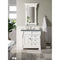 James Martin Brookfield 36" Bright White Single Vanity with 3 cm Cala Blue Quartz Top 147-V36-BW-3CBL