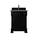 James Martin Brookfield 26" Antique Black Single Vanity with 3 cm Cala Blue Quartz Top 147-114-V26-AQB-3CBL