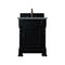 James Martin Brookfield 26" Antique Black Single Vanity with 3 cm Cala Blue Quartz Top 147-114-V26-AQB-3CBL