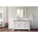 James Martin Brookfield 60" Bright White Single Vanity with 3 cm Gray Expo Quartz Top 147-V60S-BW-3GEX