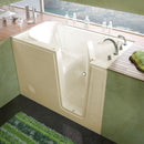 MediTub Walk-In 30" x 54" Right Drain Biscuit Soaking Walk-In Bathtub