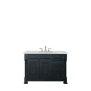 James Martin Brookfield 48" Antique Black Single Vanity with 3 cm Eternal Jasmine Pearl Quartz Top 147-114-5236-3EJP