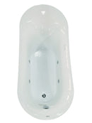 ALFI EAGO 6' White Free Standing Air Bubble Bathtub AM2140