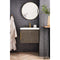 James Martin Columbia 24" Single Vanity Cabinet Ash Gray with White Glossy Resin Countertop 388-V24-AGR-WG