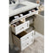 James Martin Brittany 36" Bright White Single Vanity with 3 cm Eternal Jasmine Pearl Quartz Top 650-V36-BW-3EJP