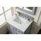 James Martin De Soto 30" Single Vanity Silver Gray with 3 cm Arctic Fall Solid Surface Top 825-V30-SL-3AF