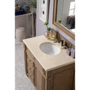 James Martin Bristol 36" Single Vanity Whitewashed Walnut with 3 cm Galala Beige Top 157-V36-WW-3OGLB