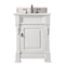 James Martin Brookfield 26" Bright White Single Vanity with 3 cm Eternal Jasmine Pearl Quartz Top 147-V26-BW-3EJP