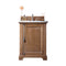 James Martin Providence 26" Single Vanity Cabinet Driftwood with 3 cm Eternal Jasmine Pearl Quartz Top 238-105-V26-DRF-3EJP