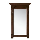 James Martin Brookfield 60" Burnished Mahogany Single Vanity with 3 cm Classic White Quartz Top 147-114-5361-3CLW