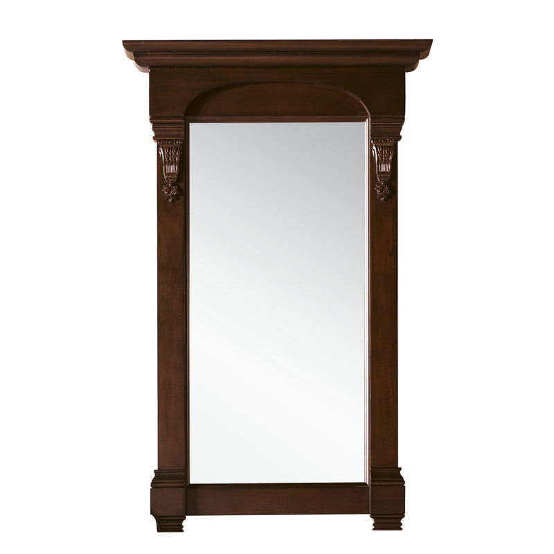 James Martin Brookfield 72" Burnished Mahogany Double Vanity with 3 cm Eternal Serena Quartz Top 147-114-5761-3ESR