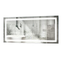 Krugg Icon 48" X 24" LED Bathroom Mirror with Dimmer and Defogger Lighted Vanity Mirror ICON4824