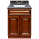 Brown Bathroom Vanity 24", Blue Butterfly Granite Top, Faucet LB3B BB254-24GN-3B