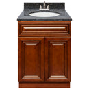 Brown Bathroom Vanity 24", Blue Butterfly Granite Top, Faucet LB5B BB254-24GN-5B