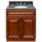 Brown Bathroom Vanity 30", Blue Butterfly Granite Top, Faucet LB4B BB318-30GN-4B