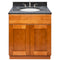 Brown Bathroom Vanity 30", Blue Butterfly Granite Top, Faucet LB4B BB318-30NP-4B