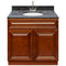 Brown Bathroom Vanity 36", Blue Butterfly Granite Top, Faucet LB6B BB374-36GN-6B