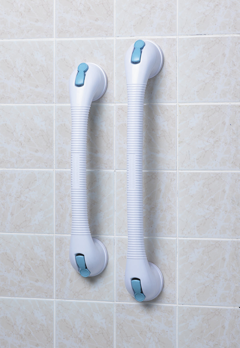 Drive Medical Lifestyle Bathroom Safety Quick Suction Grab Bar Rail, 19.5"