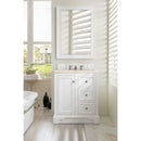 James Martin De Soto 30" Single Vanity Bright White with 3 cm Eternal Marfil Quartz Top 825-V30-BW-3EMR