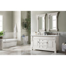 James Martin Brookfield 60" Bright White Double Vanity with 3 cm Ethereal Noctis Quartz Top 147-V60D-BW-3ENC