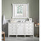 James Martin Brittany 60" Bright White Single Vanity with 3 cm Carrara Marble Top 650-V60S-BW-3CAR