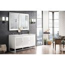 James Martin Athens 60" Double Vanity Cabinet Glossy White with 3 cm Ethereal Noctis Top E645-V60D-GW-3ENC