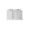 James Martin De Soto 60" Double Vanity Bright White with 3 cm Ethereal Noctis Quartz Top 825-V60D-BW-3ENC