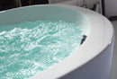 ALFI EAGO 66" Round Free Standing Acrylic Air Bubble Bathtub AM2130
