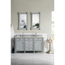 James Martin Brittany 60" Urban Gray Double Vanity with 3 cm Eternal Marfil Quartz Top 650-V60D-UGR-3EMR