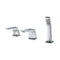 ALFI  Brushed Nickel Deck Mounted 3 Hole Tub Filler and Shower Head AB2464-BN
