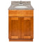 Brown Bathroom Vanity 24", Burlywood Granite Top, Faucet LB5B BU254-24NP-5B