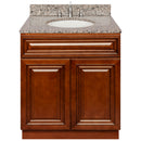 Brown Bathroom Vanity 30", Burlywood Granite Top, Faucet LB4B BU318-30GN-4B