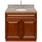 Brown Bathroom Vanity 36", Burlywood Granite Top, Faucet LB7B BU378-36GN-7B