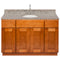 Brown Bathroom Vanity 48", Burlywood Granite Top, Faucet LB7B BU498-48NP-7B
