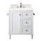 James Martin Copper Cove Encore 30" Single Vanity Bright White with 3 cm Eternal Marfil Quartz Top 301-V30-BW-3EMR