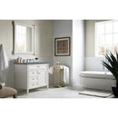 James Martin Brittany 36" Bright White Single Vanity with 3 cm Cala Blue Quartz Top 650-V36-BW-3CBL