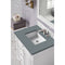 James Martin Bristol 30" Single Vanity Bright White with 3 cm Cala Blue Quartz Top 157-V30-BW-3CBL