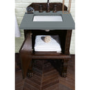 James Martin Balmoral 26" Single Vanity Cabinet Antique Walnut with 3 cm Cala Blue Quartz Top 150-V26-ANW-3CBL