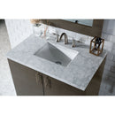 James Martin Metropolitan 36" Silver Oak Single Vanity with 3 cm Carrara Marble Top 850-V36-SOK-3CAR