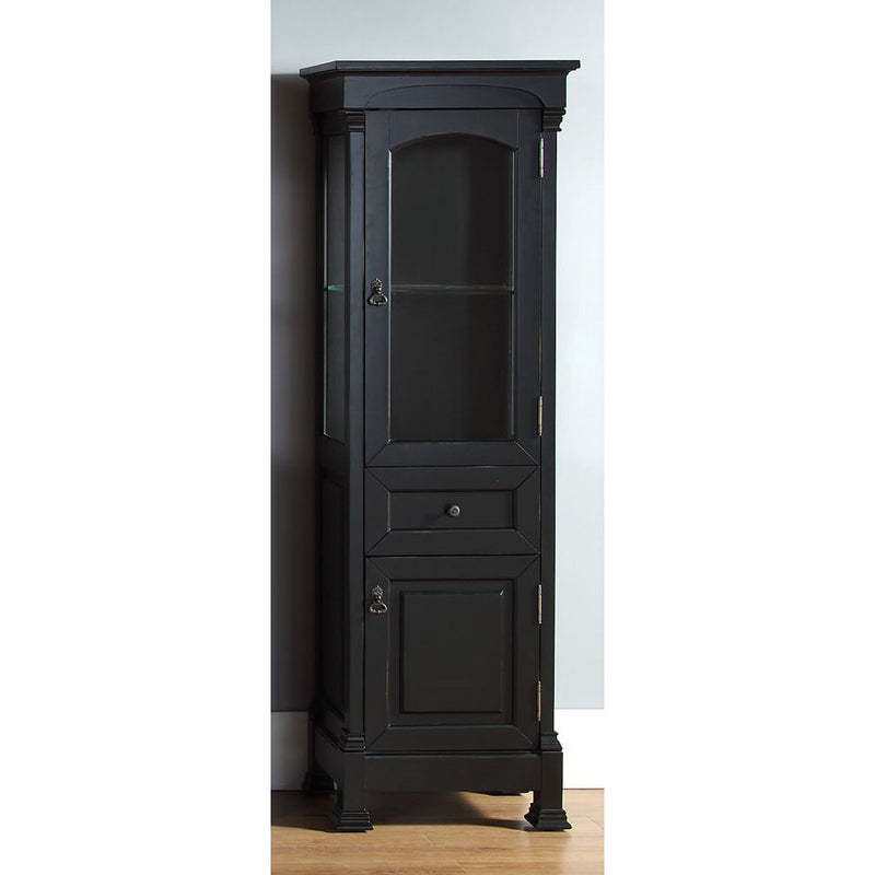 James Martin Brookfield Linen Cabinet Antique Black 147-114-5036