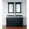 James Martin Brookfield 60" Antique Black Double Vanity with 3 cm Classic White Quartz Top 147-114-5631-3CLW