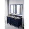 James Martin Brittany 60" Victory Blue Double Vanity with 3 cm Gray Expo Quartz Top 650-V60D-VBL-3GEX