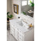 James Martin Bristol 48" Single Vanity Bright White with 3 cm Eternal Jasmine Pearl Quartz Top 157-V48-BW-3EJP